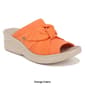 Womens BZees Smile Wedge Slide Sandals - image 9