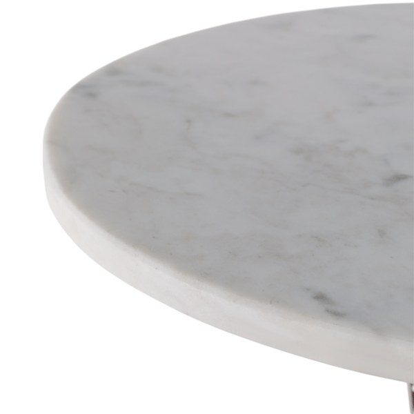 Sagebrook Home Twisted Marble Top Accent Table