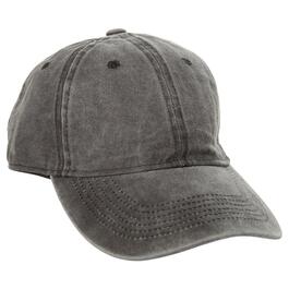 Womens Madd Hatter Solid Cotton Washed Baseball Cap