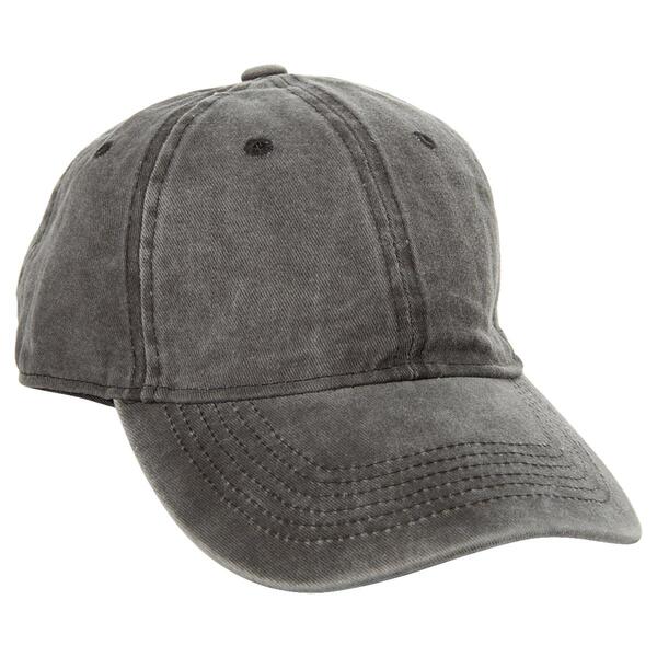 Womens Madd Hatter Solid Cotton Washed Baseball Cap - image 