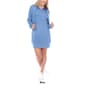 Womens White Mark Long Sleeve Solid Hoodie Sweatshirt Dress - image 7