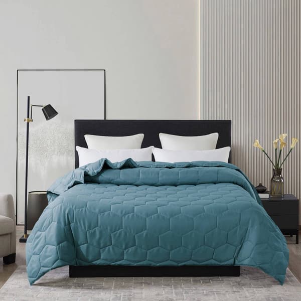 St. James Home Honeycomb Stitch Down Alternative Blanket - image 