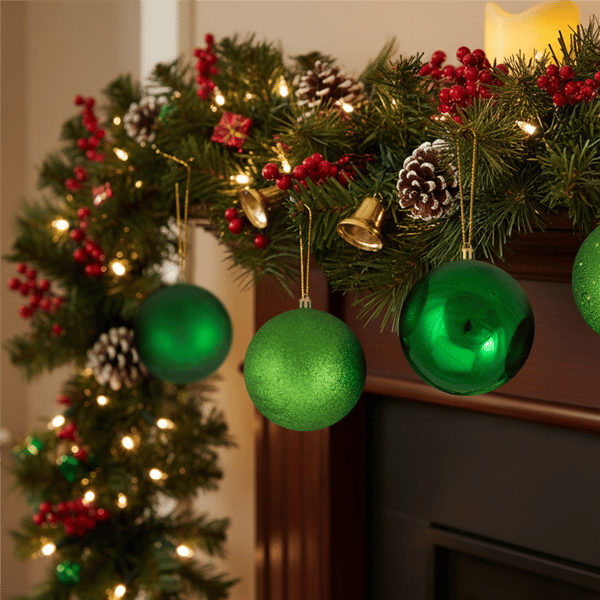 Northlight 12ct. Shatterproof 4-Finish Christmas Ball Ornaments