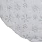 Kurt Adler 48in. White Tree Skirt w/ Snowflake Border - image 4