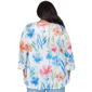 Plus Size Alfred Dunner Caribbean Blues Whimsical Floral Blouse - image 2