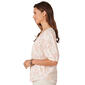 Womens Democracy Elbow Puff Sleeve Ruched Blouse - image 2