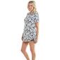 Womens J Valdi Costa Short Sleeve Zip Hoodie Cover-Up - image 3