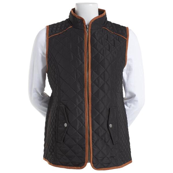 Plus Size Architect&#40;R&#41; Full Zip Vest w/Suede Trim Detail - image 