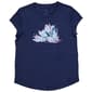 Girls (7-16) adidas(R) Heather Floral Logo Cap Sleeve Tee - image 1