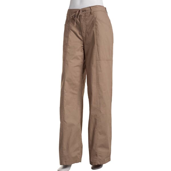 Juniors Celebrity Pink Twill High Rise Wide Leg Pants - image 