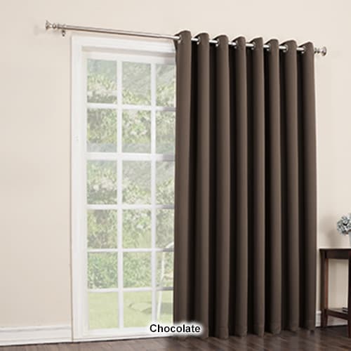 Sun Zero Jonah  Extra Wide Blackout Patio Curtain Panel