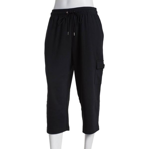 Plus Size Hasting & Smith Knit Cargo Capri Pants - image 