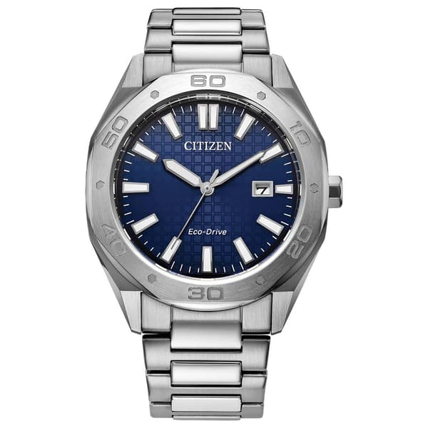 Mens Citizen&#40;R&#41; Odyn Blue Dial Bracelet Watch - BM7630-80L