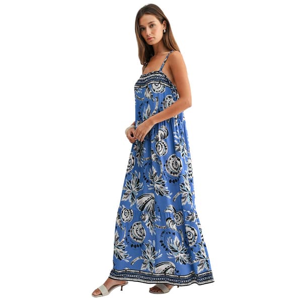 Womens CITY BLUES Braided Neck Coastal Maxi Dress