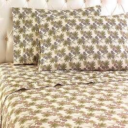 Micro Flannel&#40;R&#41; Pinecone Natural Sheet Set