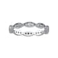 Athra Sterling Silver Marquis Shaped Cubic Zirconia Band Ring - image 1