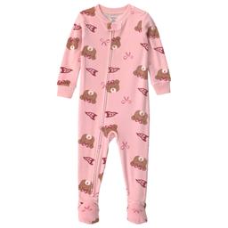 Baby Girl (12-24M) Carter''s(R) Bears & Bows Footed Pajamas