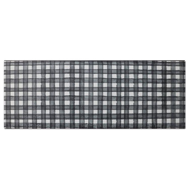 J&V Textiles Cloud Comfort Gingham Anti-Fatigue Kitchen Mat