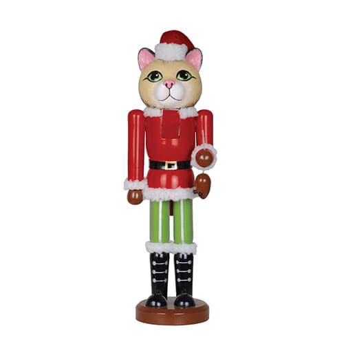 Santa’s Workshop 14in. Christmas Cat Nutcracker