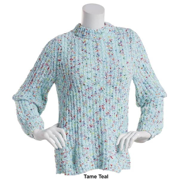 Womens John Paul Richard Long Push Sleeve Confetti Sweater