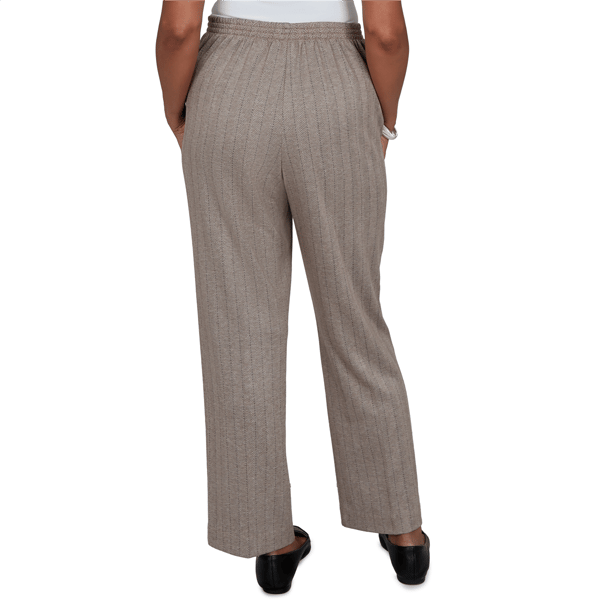 Petite Alfred Dunner Regent Street Herringbone Pants-Short Length