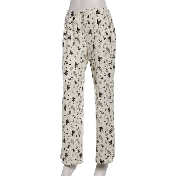 Womens Muk Luks Butterknit Paisley Pajama Pants - image 