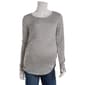 Womens Maternity Due Time Long Sleeve Cinch Shirt - image 3