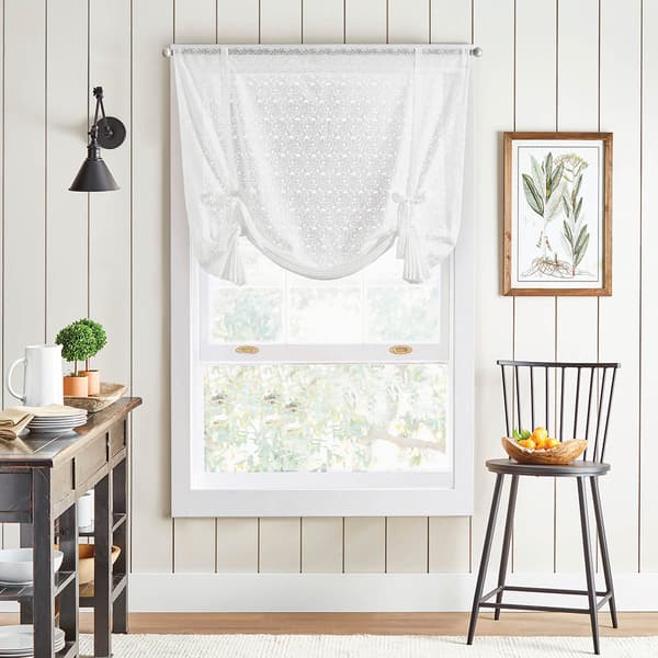 Martha Stewart Estelle Allover Lace Balloon Shade - image 