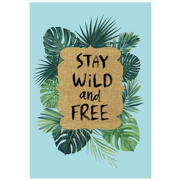 Northlight Seasonal Wild and Free Tropical Outdoor Garden Flag