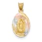 Gold Classics(tm) 14kt. Lady of Guadalupe Oval Pendant - image 1