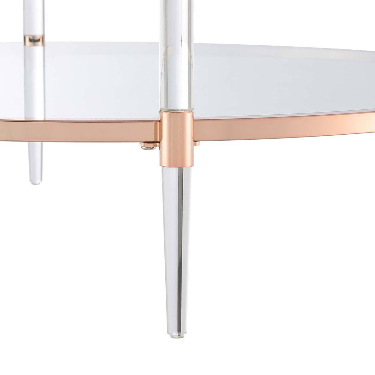 Convenience Concepts Royal Crest 2-Tier Glass Coffee Cart