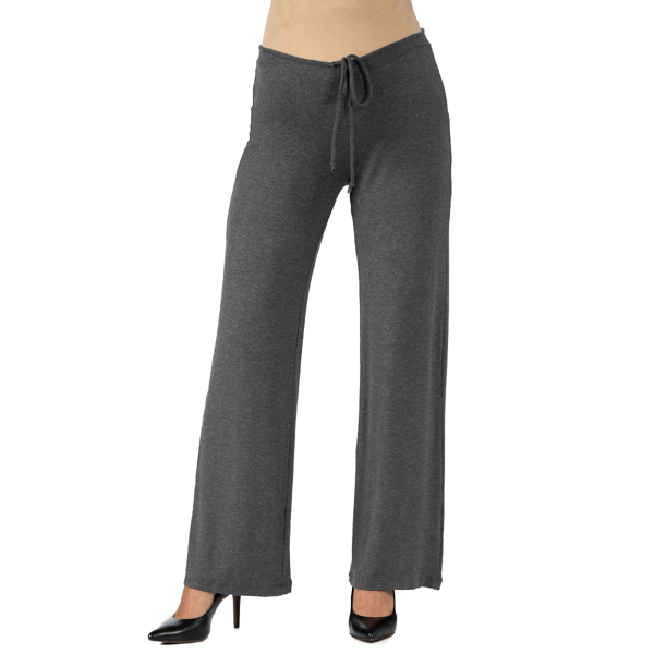 Plus Size 24/7 Comfort Apparel Drawstring Maternity Lounge Pants - image 