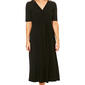 Petite MSK Elbow Sleeve Surplice Midi Dress - image 3