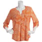 Womens Emily Daniels Disco Dot Palms Button Front Blouse - image 1