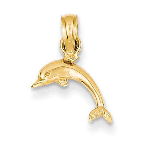 Gold Classics&#40;tm&#41; 14kt. Mini Dolphin Pendant - image 