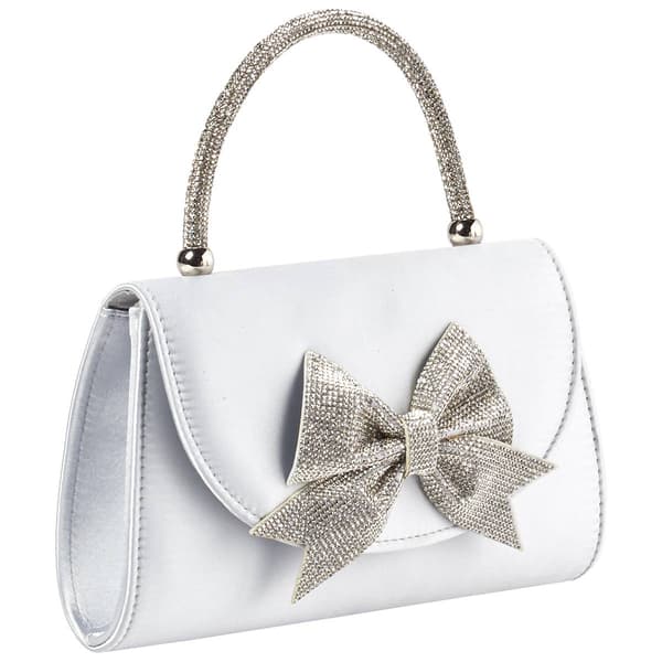 D''Margeaux Rhinestone Bow Clutch