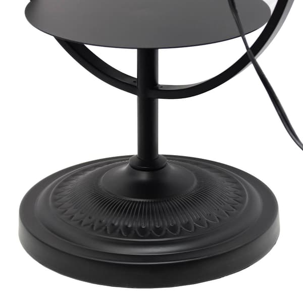 Elegant Designs Bedside Nightstand End Table Decorative Lamp