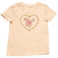 Girls (4-6x) BTween(R) Short Sleeve Rose & Heart Graphic Tee - image 1