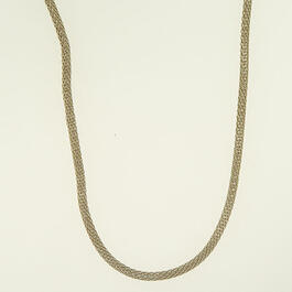 Wearable Art Silver-Tone Mesh 18in. Necklace