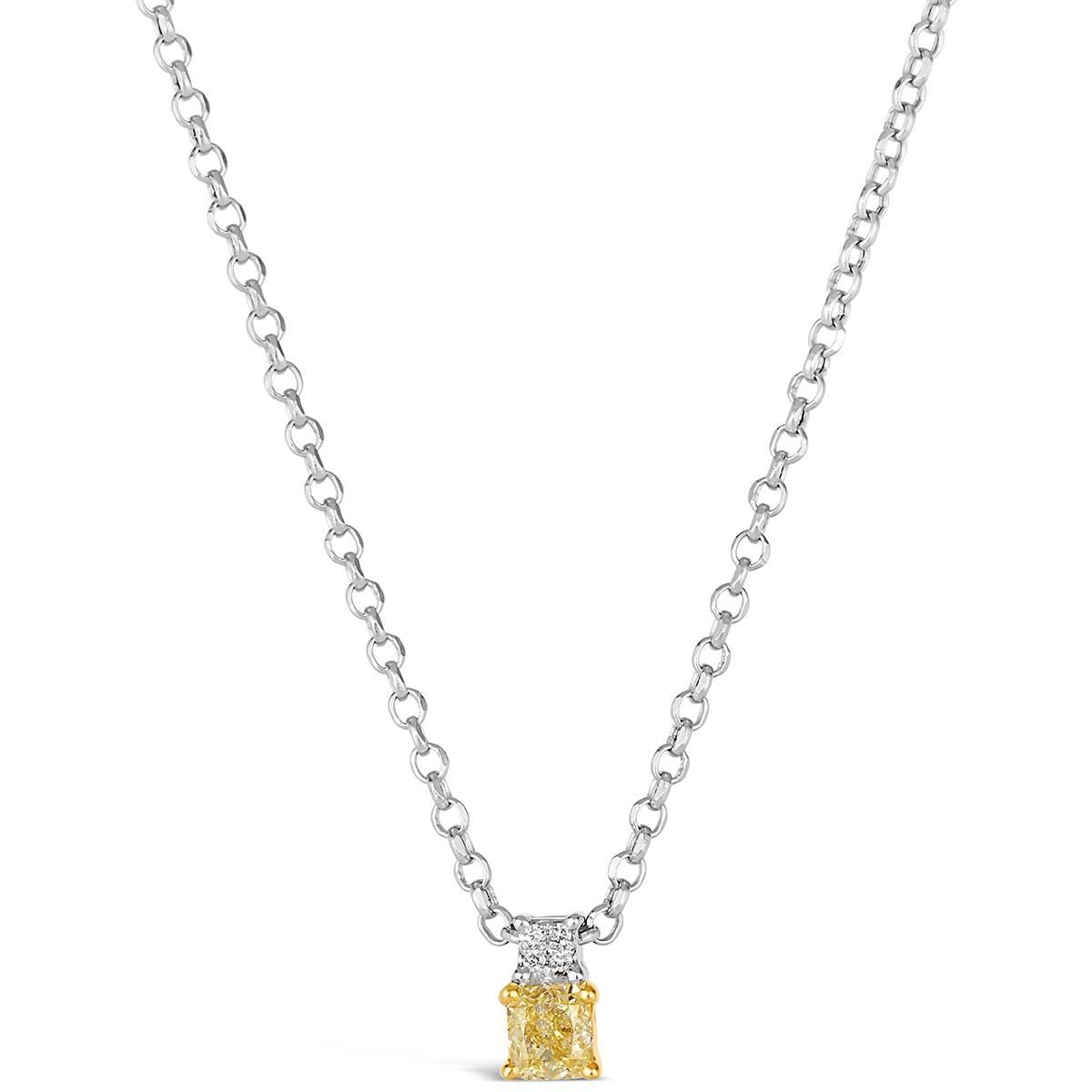 Le Vian(R) White Gold Yellow Diamond Pendant