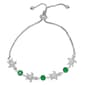 Gemstone by Gianni Argento Silver Plated Emerald Turtle Bracelet - image 1