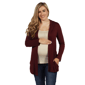 Plus Size 24/7 Comfort Apparel Hooded Maternity Cardigan - image 1