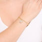 Athra 14kt. Gold Over Brass CZ K Initial Bracelet - image 3