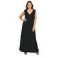 Plus Size 24/7 Comfort Apparel Slimming Empire Waist Maxi Dress - image 1