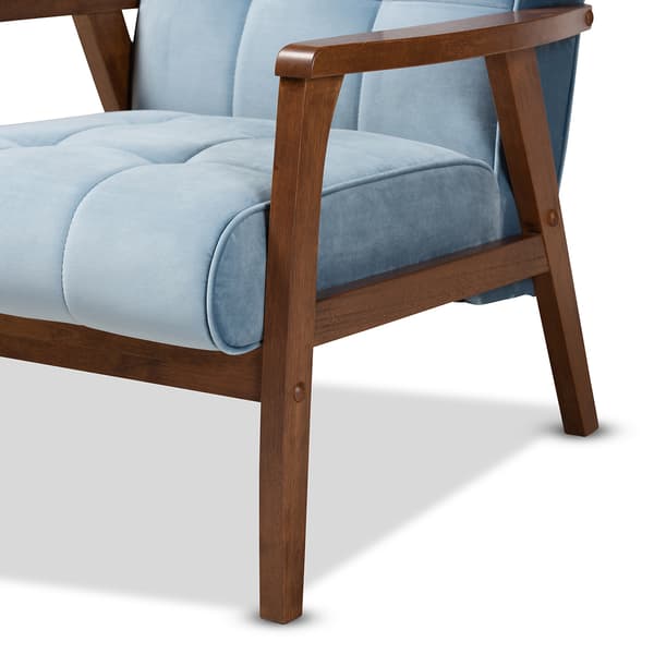 Baxton Studio Asta Mid-Century Wood Armchair