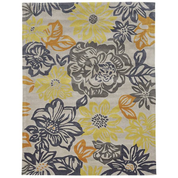 Linon Home Decor Trio Collection Grey Area Rug - 5x7 - image 