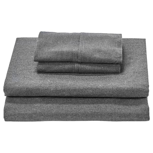 Cozy Cottage Flannel Sheet Set - Grey - image 
