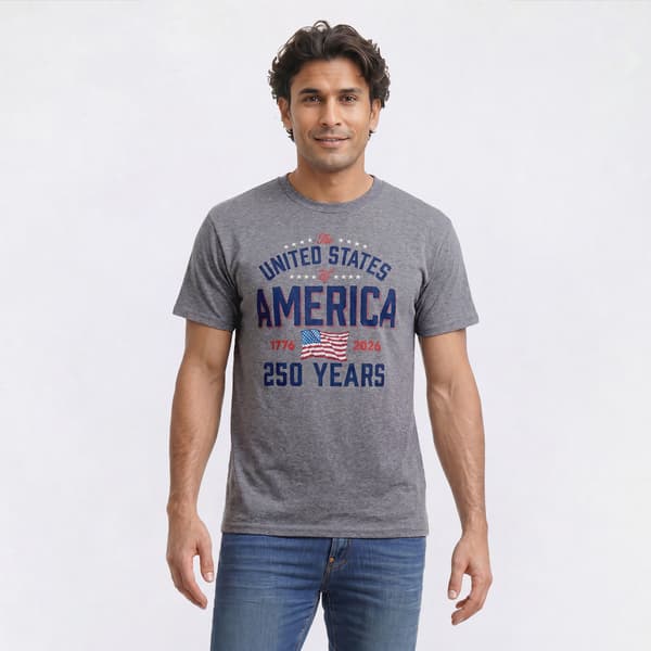 Mens Home of the Brave 250 Stars & States Short Sleeve Tee - image 
