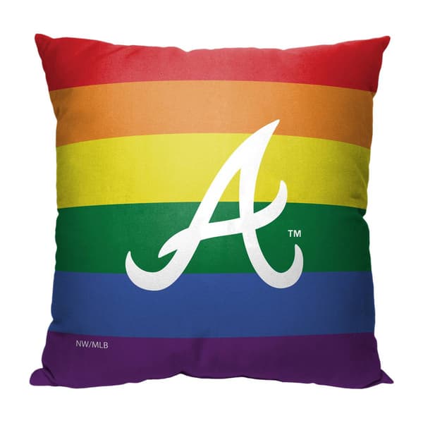 Northwest Atlanta Braves Pride Throw Pillow - 18x18 - image 