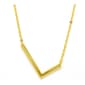 Gold Plated L Initial Pendant Necklace - image 1